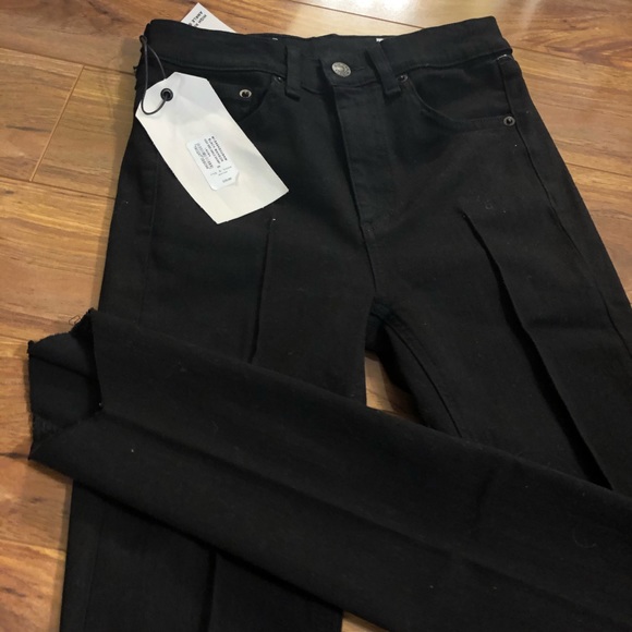 rag & bone Denim - Rag and Bone Manson Black Jeans HighWaist Ankle 25